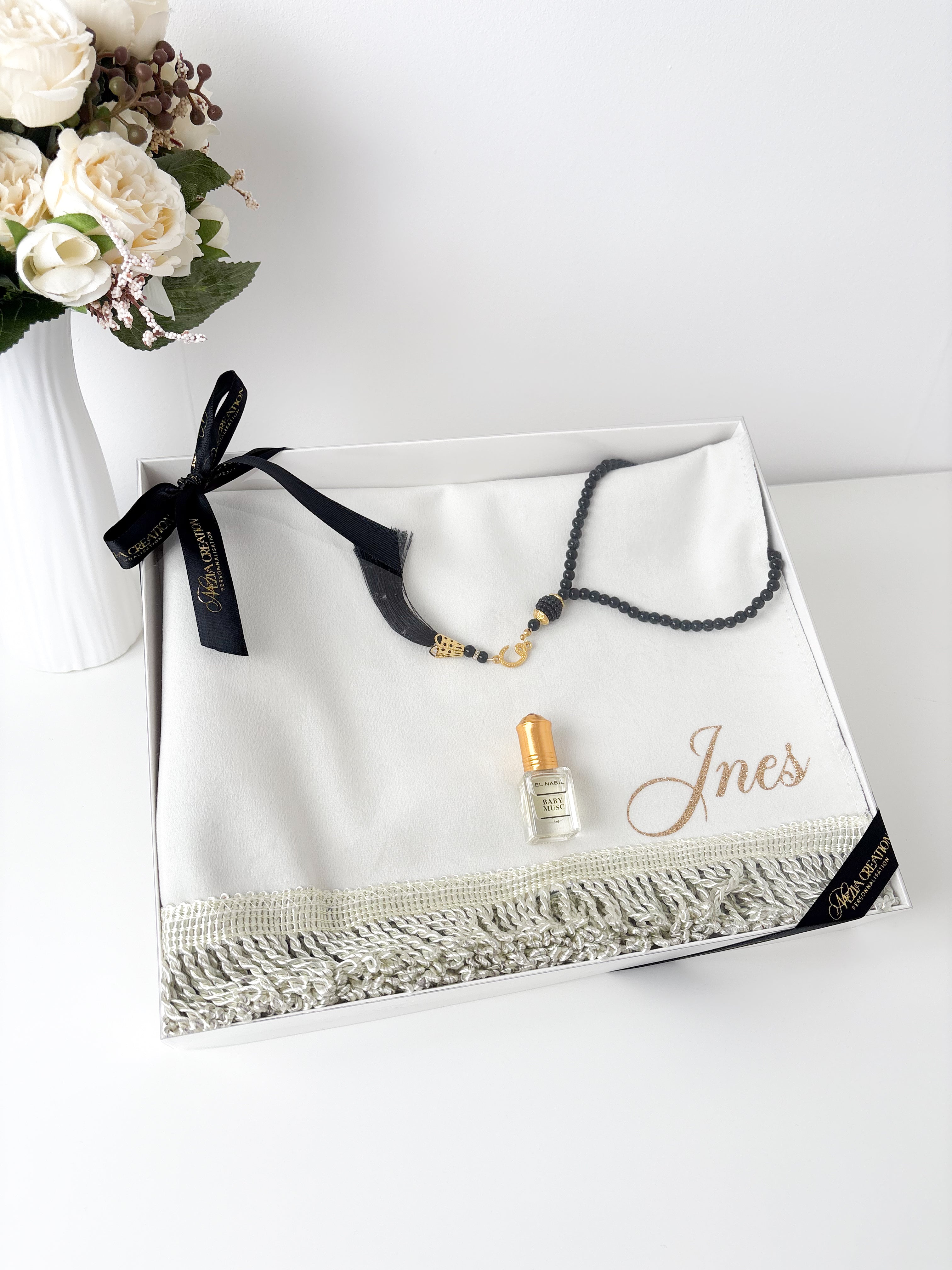 Coffret religieux classique - Crème