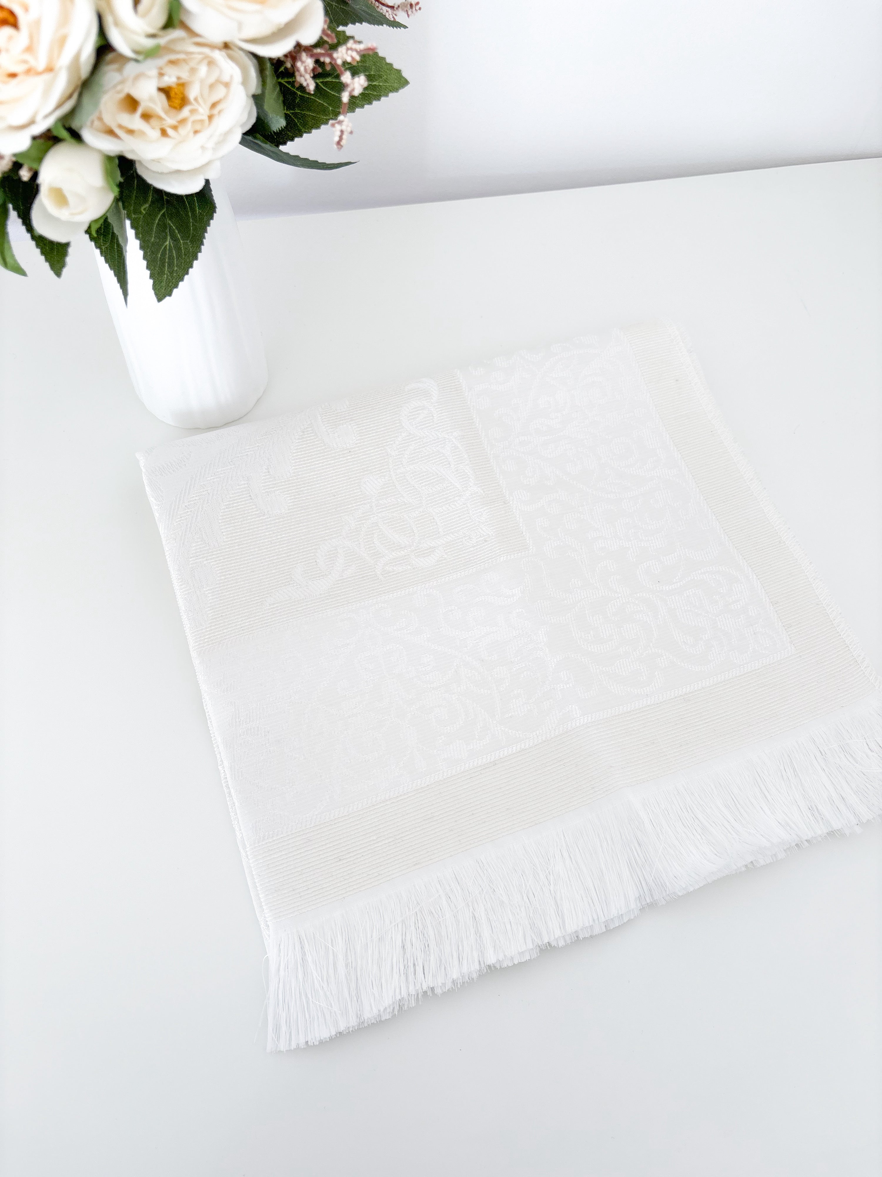 Tapis de prière et pochette - Blanc