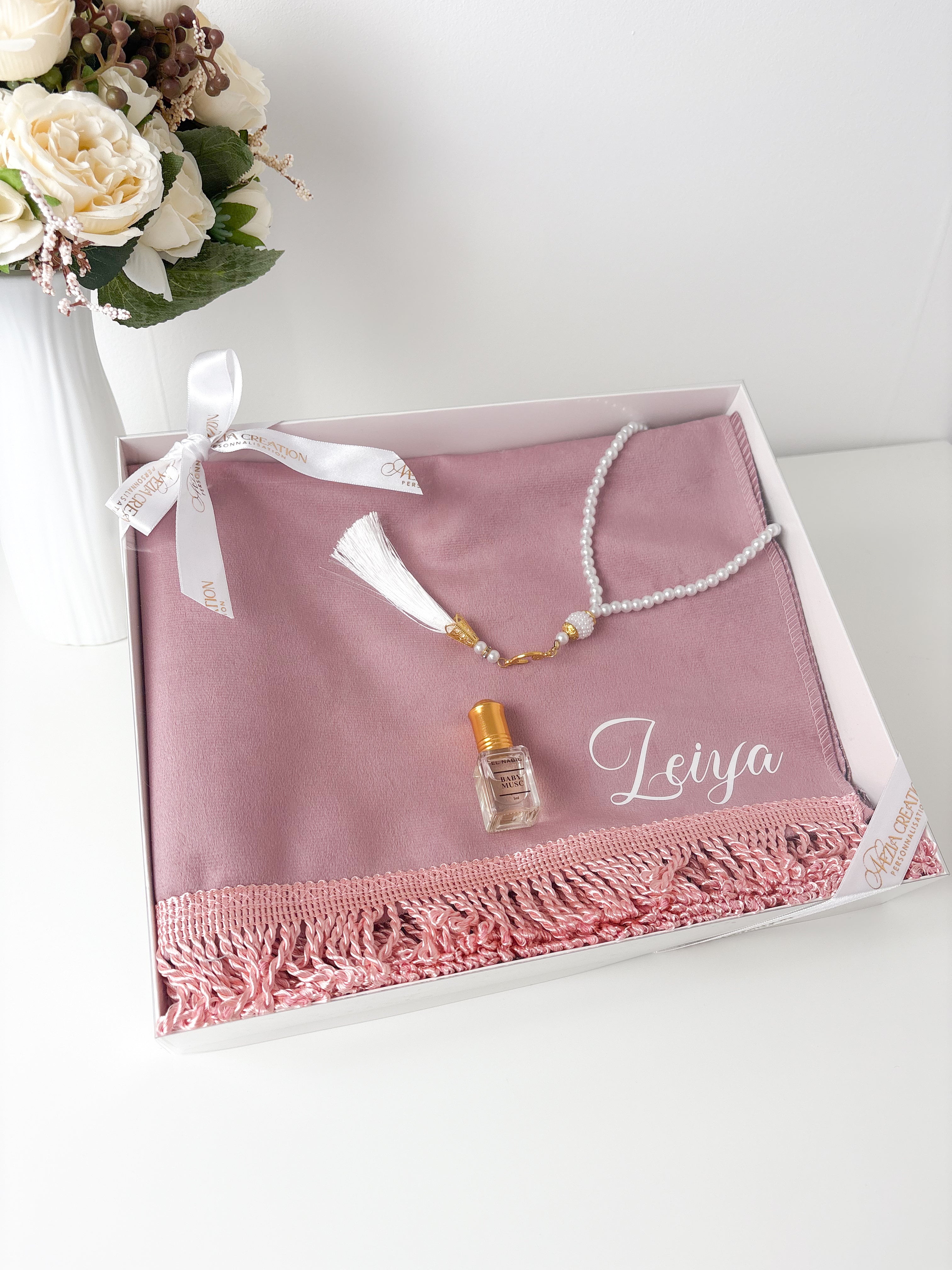 Coffret religieux classique - Rose