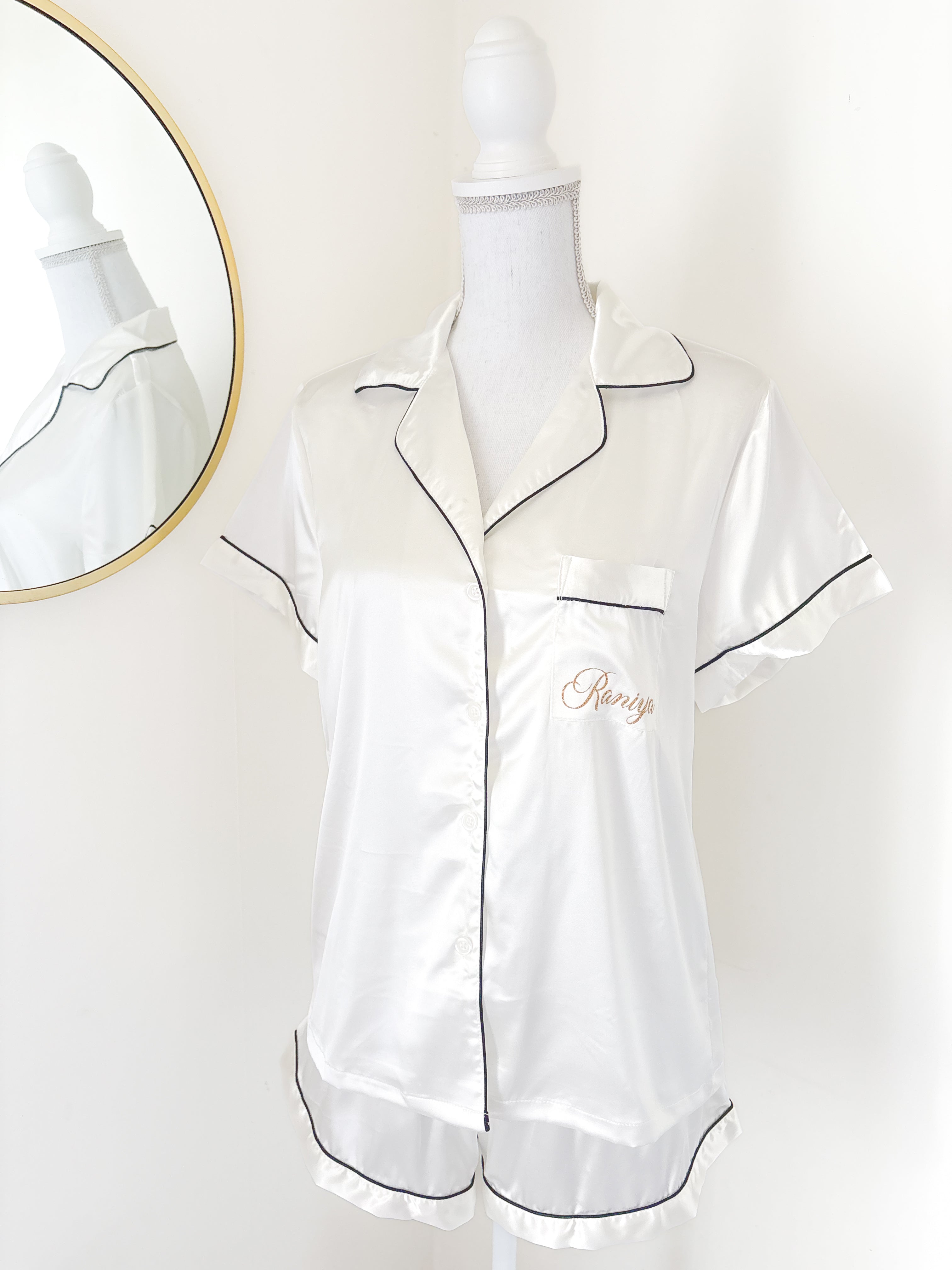 Pyjama shorty - Blanc