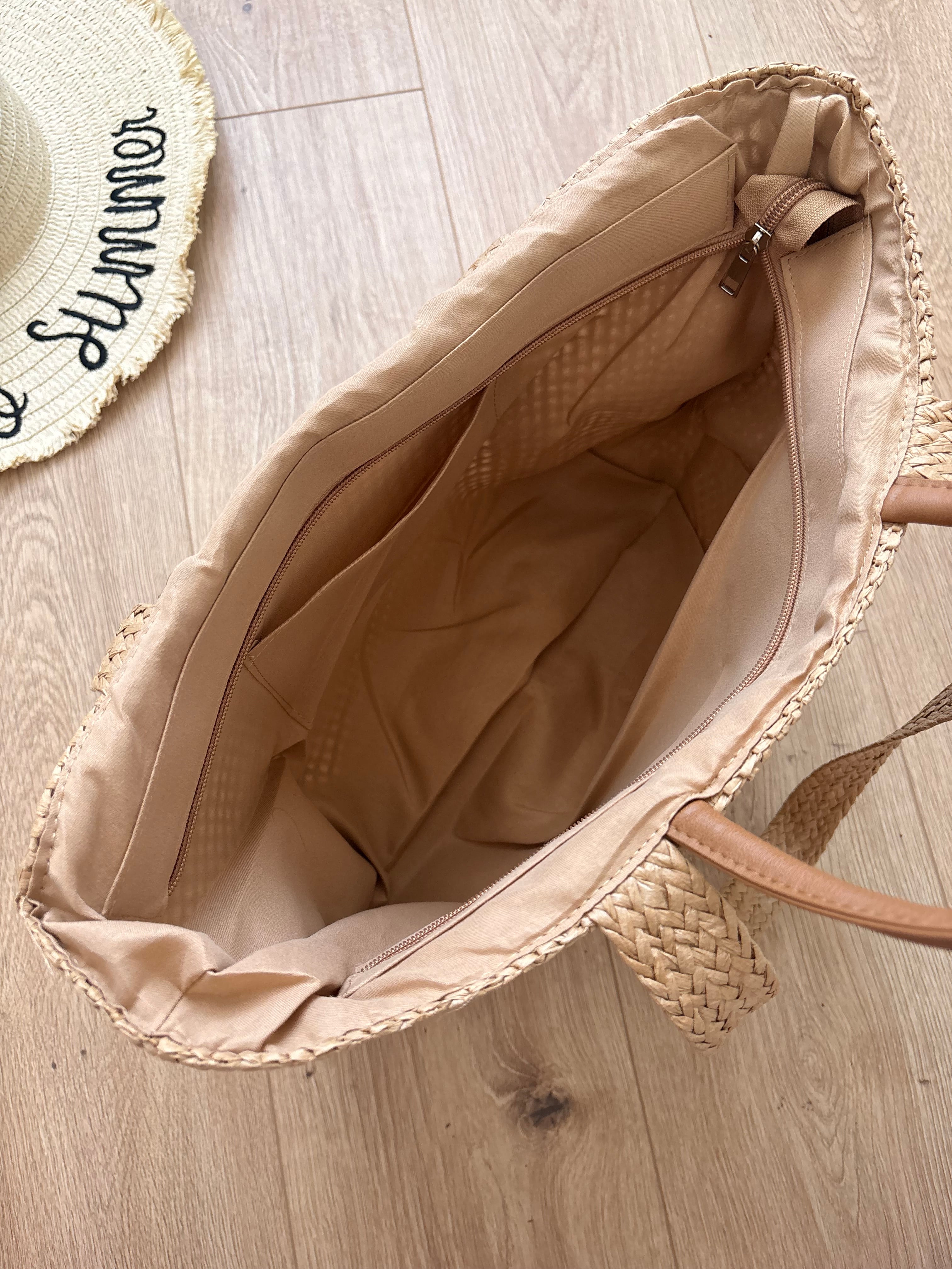 Sac tressé personnalisé - Marron