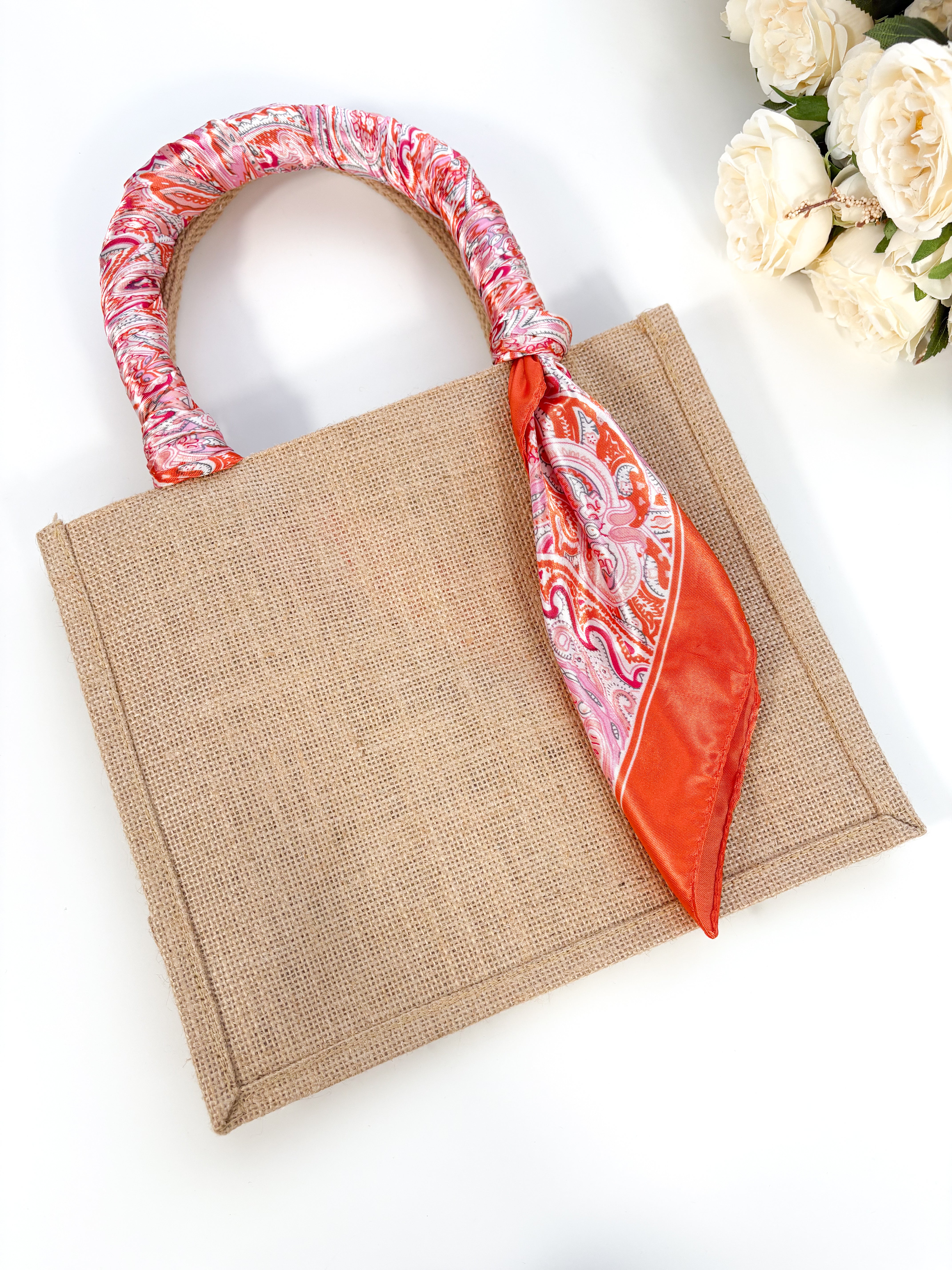 Foulard à motif - Orange