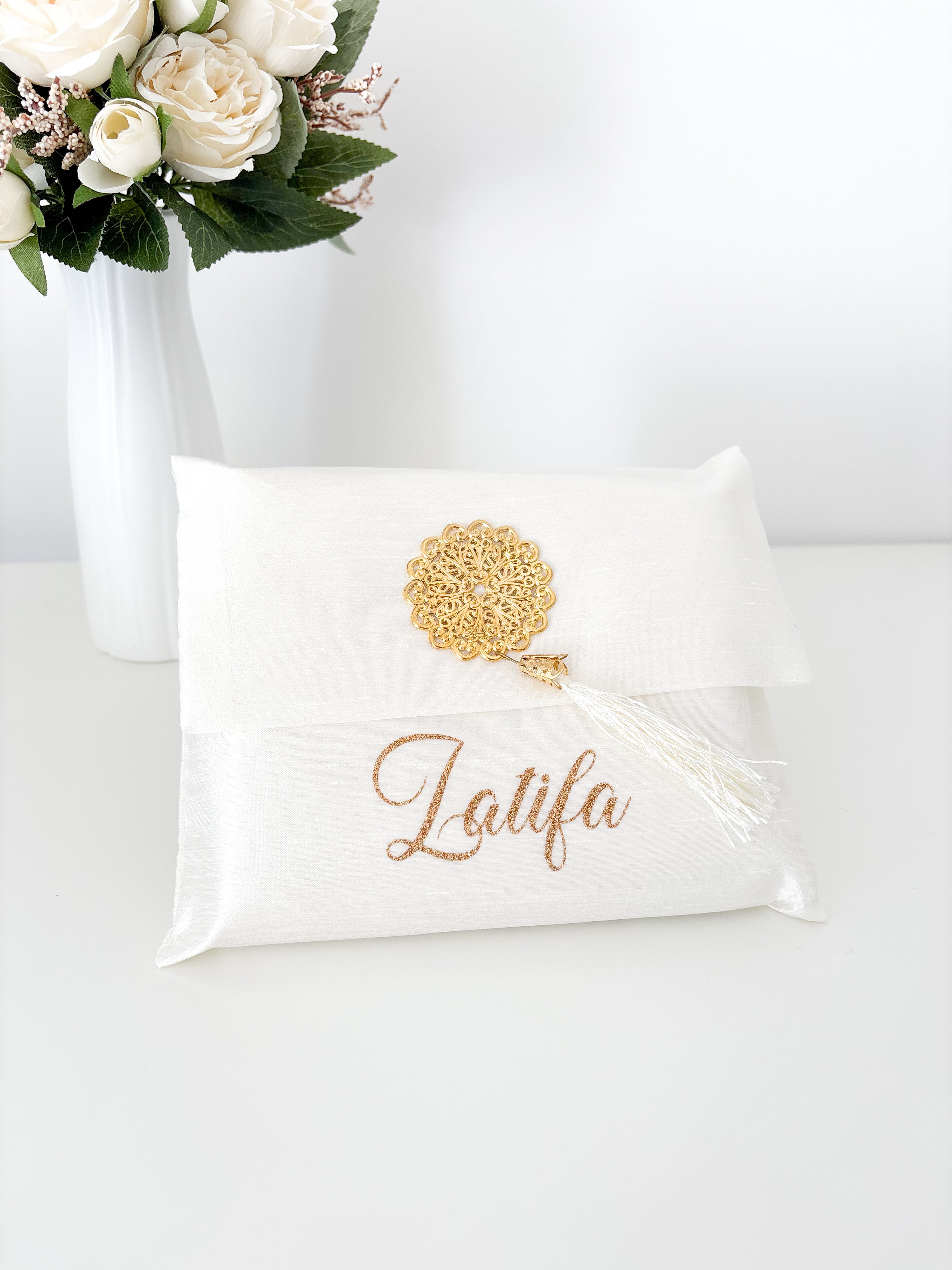 Tapis de prière et pochette - Blanc