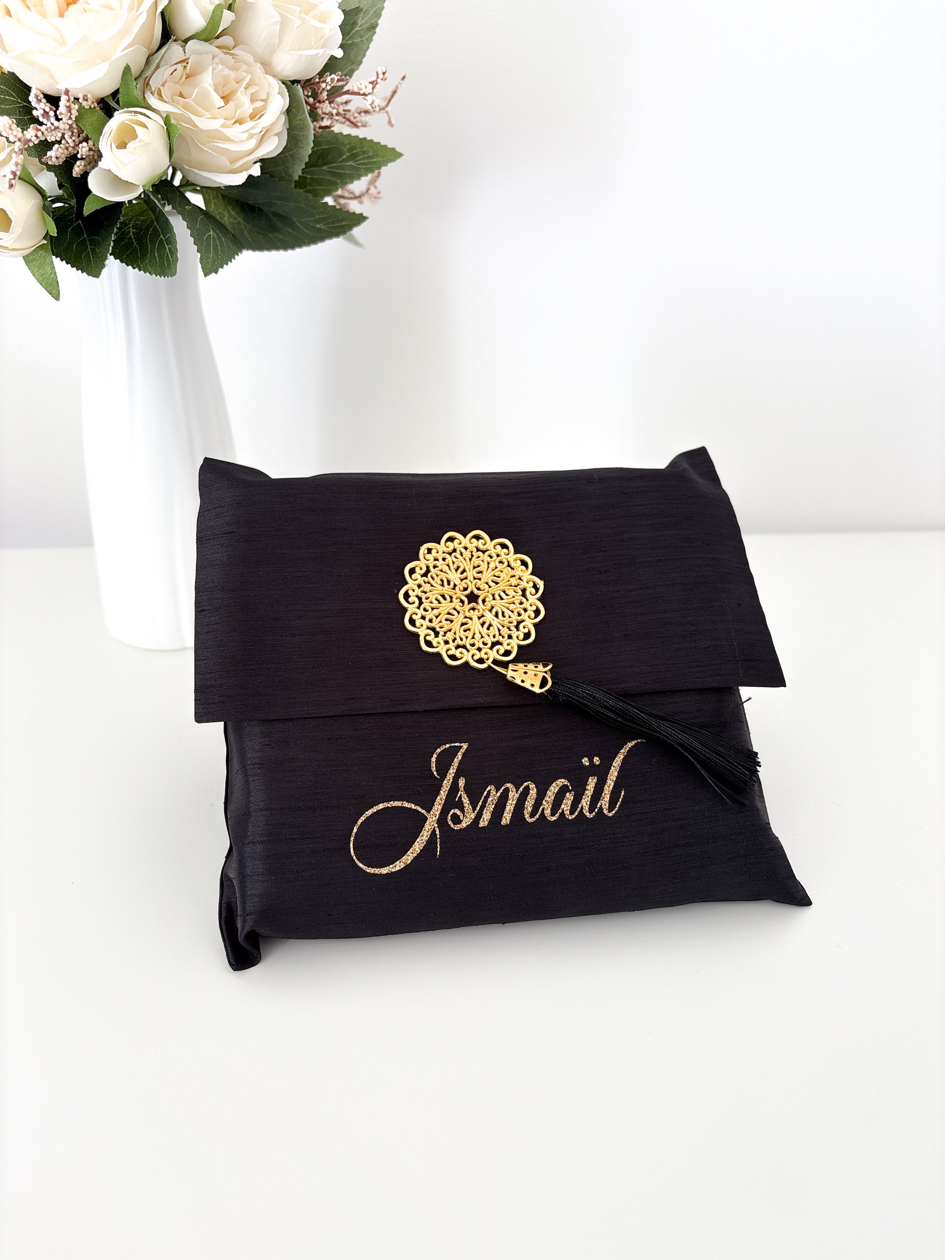 Tapis de prière et pochette - Noir