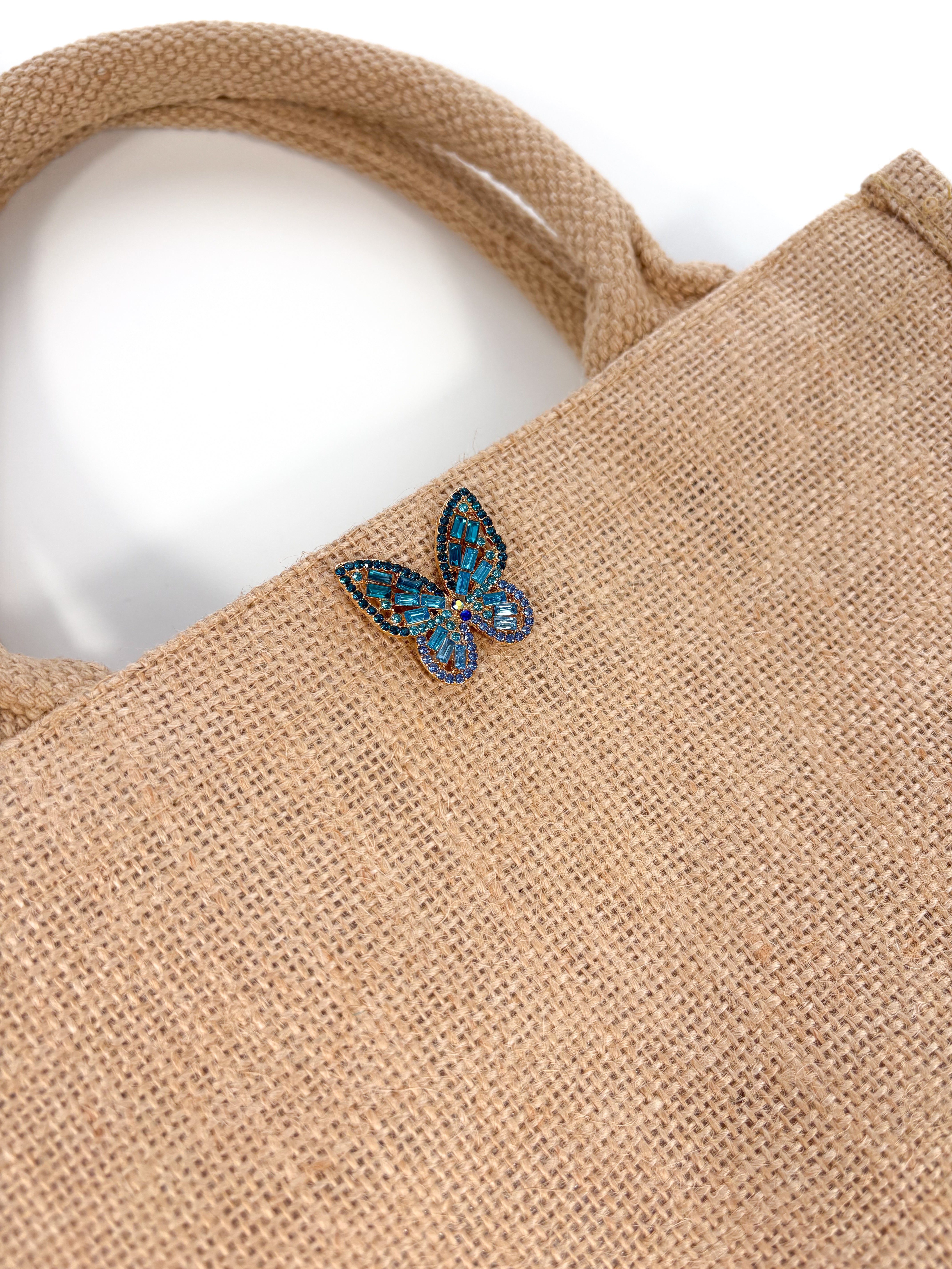 Bijoux - Papillon bleu clair