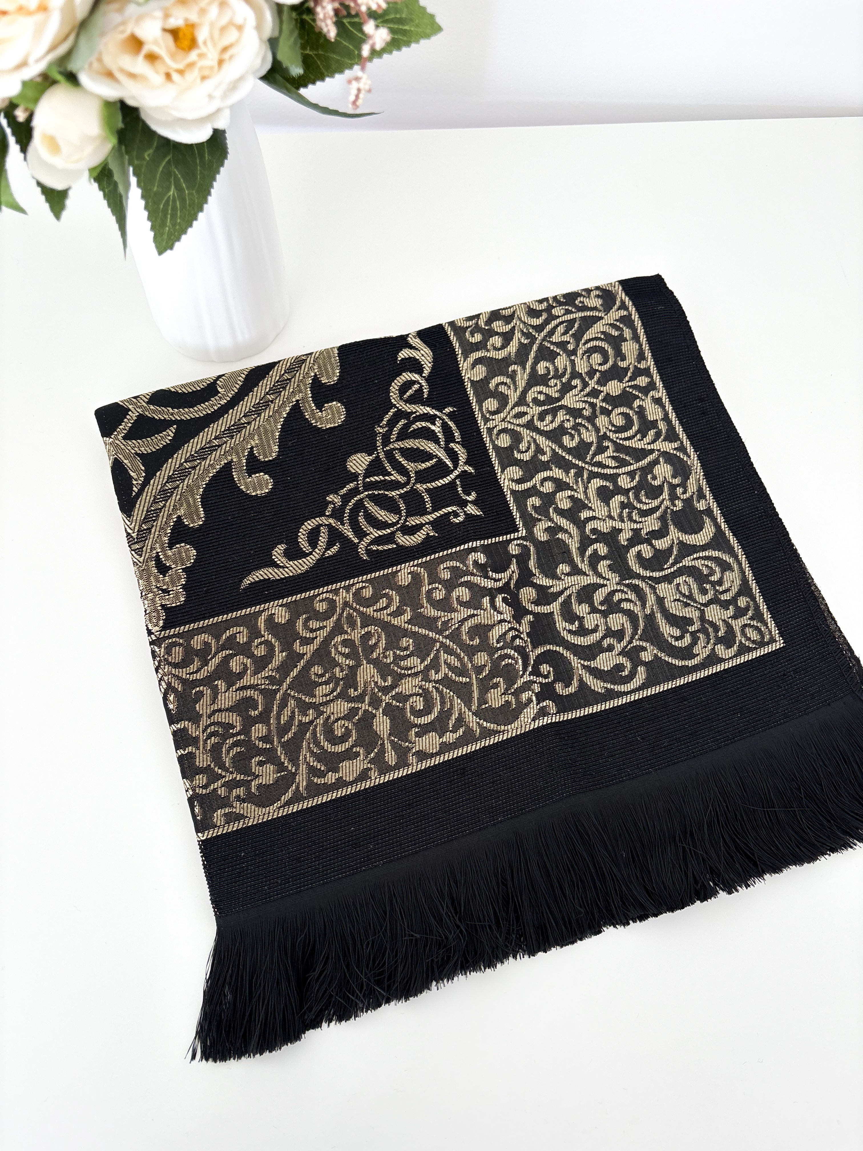 Tapis de prière et pochette - Noir