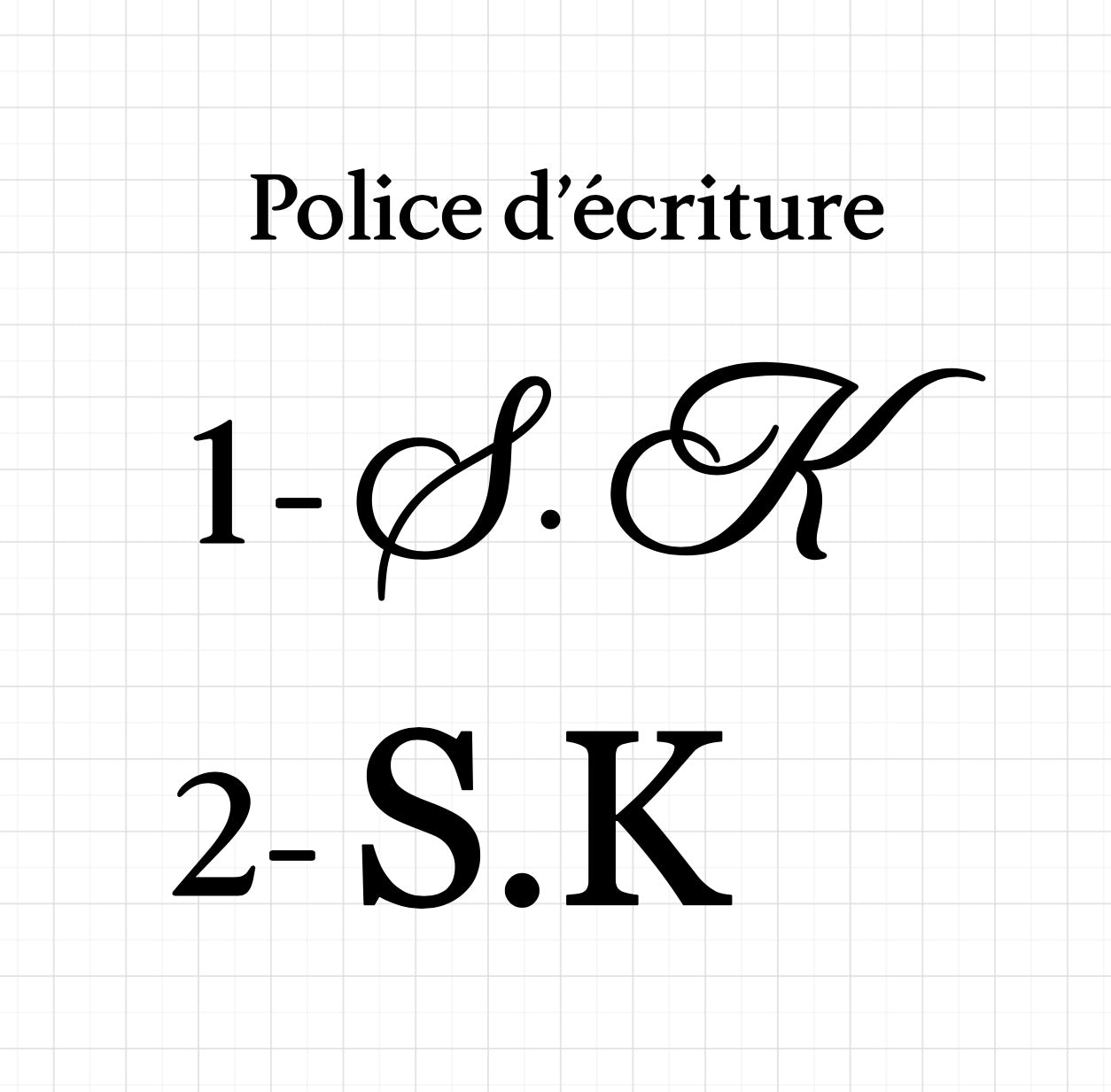 Sac personnalisé - Modèle Initiales